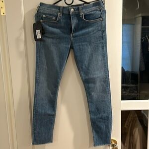 Rag & Bone Women’s Ankle Skinny Raw Hem Jeans Lucky Rouge Size 29